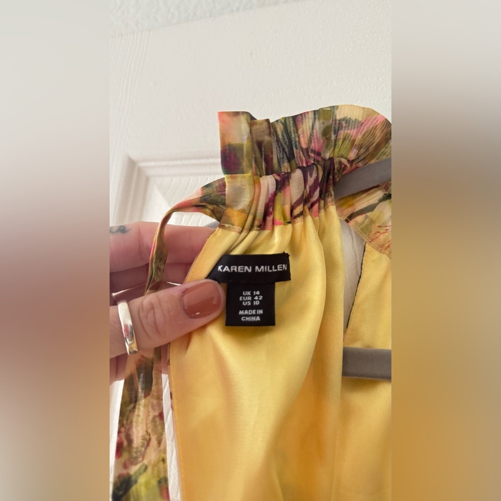 Karen Millen Yellow Floral Dress - Picture 10 of 12
